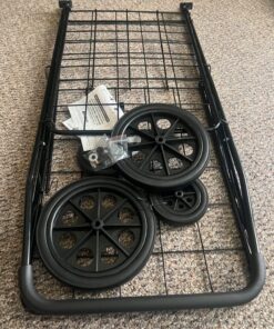 Whitmor Deluxe Utility Cart, Extra Large, Black 52 81mchIxRJVL