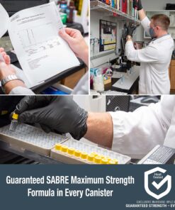 SABRE Advanced Pepper Spray, 3-in-1 Formula Contains Maximum Strength Pepper Spray, CS Military Tear Gas and UV Marking Dye, Compact Belt Clip for Easy Carry and Fast Access, 35 Bursts Black 35 81mePMBHmvL