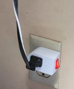 Electes 3 Prong Grounded Single Port Power Adapter with Red Indicator On/Off switch {Value! 3 Pack} 19 81mfk4pEvFL