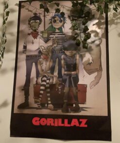Music - Alternative Rock Posters: Gorillaz - All Here - 35.7'x23.8',Living Room 21 81mgEC1IN7L