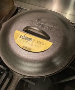 Lodge L10SC3 Cast Iron Lid, 12-inch 12 Inch 34 81mh6SKYlaL