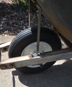 Universal Fit, Flat Free Wheelbarrow Tire and Wheel Assembly with Adapter Kit 50 81mhop9owJL