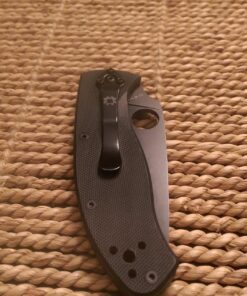 Spyderco Tenacious Folding Utility Pocket Knife with 3.39" Black Stainless Steel Blade and Durable G-10 Handle - Everyday Carry - PlainEdge - C122GBBKP 60 81mkFElhNLL
