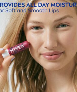 NIVEA Vegan Lip Care Variety Pack, Acai Seed Oil Shea Butter Lip Balm Sticks and Hemp Seed Oil Shea Butter Lip Balm Sticks, Pack of 4 Acai and Hemp 4 Count (Pack of 1) 36 81mkQnGAneL