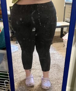 Just My Size Women's Plus-Size Stretch Jersey Leggings, Plus Leggings for Women, 25.5" 3X Black 29 81mmbxjTP2L