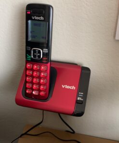 VTech CS6719-16 DECT 6.0 Phone with Caller ID/Call Waiting, 1 Cordless Handset, Red 1 Handset 25 81mnV2XVUkL