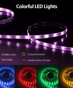 LED Lights for Bedroom, 100ft(2 Rolls of 50ft) LED Strip Lights, Music Sync Color Changing Led Lights with APP & IR Remote Control for Bedroom Room Home Decor Party Festival… 100FT-2rolls 25 81moScypT1L