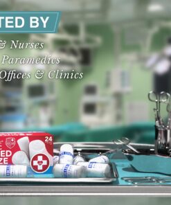 Swiss Safe Long Elastic Stretch Gauze Rolls, 4 Inch x 8 Yards, (24 Pack) 24 14 81mop6xO04L