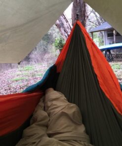 Gold Armour Rainfly Tarp Hammock, Premium 14.7ft/12ft/10ft/8ft Rain Fly Cover, Waterproof Ultralight Camping Shelter Canopy, Survival Equipment Gear Camping Tent Accessories (OD Green 12ft x 10ft) Od Green 12ft X 10ft 47 81mpZtoaORL 1