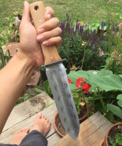 Hori Hori Garden Knife with Diamond Sharpening Rod, Thickest Leather Sheath and Extra Sharp Blade - in Gift Box. Leather Sheath with Rod 53 81mq5AQdWSL