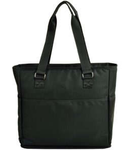 Picnic at Ascot 541-BLK Large Insulated Multi Pocketed Travel Bag With 6 Exterior Pockets, Black 8 81mqsiirg7L