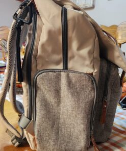 Diaper Bag Backpack Frank Mully Large Multifunction Travel Baby Bag for Mom Dad Cream White 27 81msctvGRtL