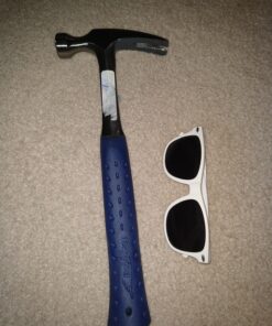 ESTWING Hammer - 16 oz Straight Rip Claw with Smooth Face & Shock Reduction Grip - E3-16S 16 oz (Ounces) 17 81mt0G5LO5L