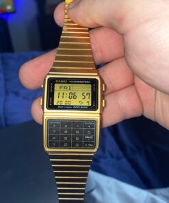 Casio #DBC611G-1D Men's Gold Tone 25 Memory Calculator Databank Watch 31 81munN4R7RL