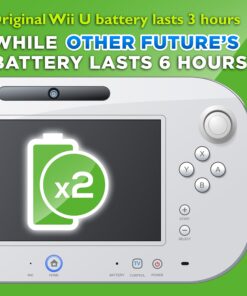 Other Future Wii U Gamepad Battery Pack 3600 mAh Aftermarket Rechargeable Replacement 9 81mvCTreDoL