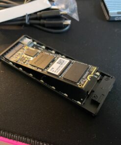 M.2 NVMe SSD Enclosure Adapter USB C 3.2 Gen 2 10Gbps M.2 NVMe to SATA Reader, Tool-Free 6Gbps SATA, RGB NVMe Enclosure Aluminum Case Support UASP Trim for PCIe M-Key(B+M Key) SSD Size 2242/2260/2280 RGB Version 57 81mxRWU1NNL