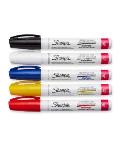 SHARPIE Oil-Based Paint Markers, Medium Point, Assorted Colors, 5 Count (Packaging May Vary) - Great for Rock Painting Classic Assorted 5-Count Medium Tip 20 81myZ2uPDML
