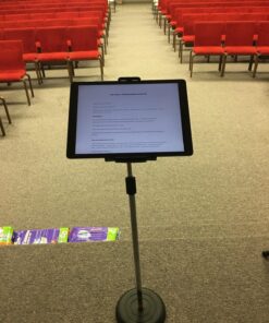 Accessory Basics EasyAdjust cymbal Microphone Mic Stand Tablet Mount for Most Tablets & Large Size Cell Phones Smartphone (Zoom Compatible) 37 81myy2ADh3L