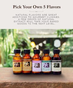 Alternative view of Bakto Flavors - Natural Flavors & Extracts - PICK YOUR OWN FLAVORS - Box of 5 (1 OZ Bottles)