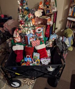 MacSports Collapsible Folding Outdoor Utility Wagon, Black 46 81n JZOsvL