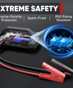 LOKITHOR JA400 1750A 12V Jump Starter with Air Compressor, 60W Two-Way Fast Charing, Lithium Car Battery Starter with 150PSI Digital Tire Inflator, Booster Pack for 7.5L Gas or 5.5L Diesel Engines 18 81n O7RnUUL