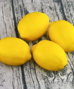 JEDFORE Fake Fruit Home House Kitchen Party Decoration Artificial Lifelike Simulation Yellow Lemon 10pcs Set 10 Pcs - Large Size 29 81n l2KwExL