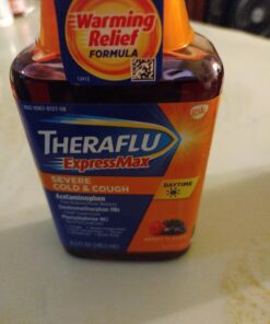 Theraflu ExpressMax Severe Cold and Cough Medicine, Daytime and Nighttime Cough and Cold Medicine for Cough Relief, Berry Flavor - 8.3 Fl Oz x 2 Day & Night Bundle 20 81n o0HUyL