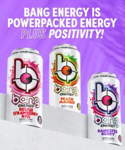 Bang Energy Bangster Berry, Sugar-Free Energy Drink, 16-Ounce (Pack of 12) 16 Fl Oz (Pack of 12) 16 81n zDixgyL