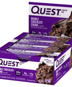 Quest Nutrition Double Chocolate Chunk Protein Bars, High Protein, Low Carb, Gluten Free, Keto Friendly, 12 Count 20 81n0cKRzv8L