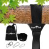 Easy Hang (4FT) Tree Swing Strap X1 - Holds 2200lbs. - Heavy Duty Carabiner - Bonus Spinner - Perfect for Tire and Saucer Swings - 100% Waterproof - Easy Picture Instructions - Carry Bag Included! 4 Feet Single 55 81n0y1jnwoL