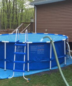 Intex 15ft X 48in Metal Frame Pool Set with Filter Pump, Ladder, Ground Cloth & Pool Cover 15-Feet by 48-inch 26 81n1OcutyL