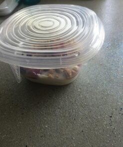 Modfamily Silicone Stretch Lids (7 pack, includes EXCLUSIVE XL SIZE), Reusable, Durable & Expandable to Fit Many Container Sizes & Shapes. Superior for Keeping Food Fresh, Dishwasher & Freezer Safe 34 81n2 o0aysL