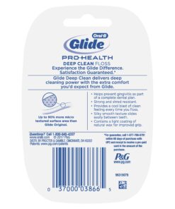 Oral-B Glide Pro-Health Dental Floss, Deep Clean, Cool Mint Flavor, 40 m (Pack of 6) 10 81n3CDMOoYL