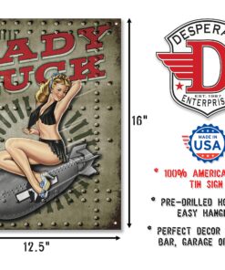 Desperate Enterprises Legends – Lady Luck Tin Sign USA Groãÿ New 40x31 cm S2174 9 81n3IsKgRAL
