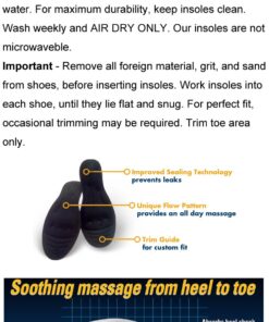 Men Size 11.5-13 HealthmateForever Acupressure Dynamic Glycerine Liquid Best Pain Relief Foot Insoles for Sore feet, Therapeutic Massaging Insoles, Help Improve Circulation, Diabetic feet Pain 11 81n3e4PNHCL
