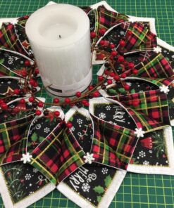 Poorhouse Quilt Designs Fold'n Stitch Wreath Ptrn 14 81n4XsnuF2L