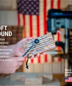 TreeWorks Chimes Energy Chime with Mallet for Meditation, Sound Healing or Yoga, 3 Notes –– Made in U.S.A. –– Long Resonance with Brilliant Tone, Solid Tennessee Hardwood Mantle (TRE420) three tone 10 81n5SO3DfQL