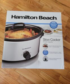 Hamilton Beach 6-Quart Slow Cooker with 3 Cooking Settings, Dishwasher-Safe Stoneware Crock & Glass Lid, Silver (33665G) 45 81n5lLFHpzL