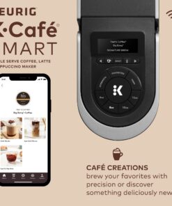 Keurig K-Cafe SMART Single Serve K-Cup Pod Coffee, Latte and Cappuccino Maker, Black 51 81n6Lh8gmDL