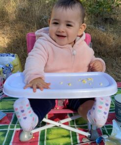 Summer Infant Pop n Sit Portable Booster Chair, Pink Booster Seat for Indoor/Outdoor Use Fast, Easy and Compact Fold, 15x14x15 Inch 48 81n6iwdgDML