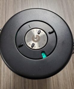 Coffee Gator Stainless Steel Canister - Large 22oz, Silver Coffee Grounds and Beans Container with Date-Tracker, CO2-Release Valve, and Measuring Scoop - Ideal Coffee Lovers Gifts for Her Gray with Green 61 81nAIvP5UWL