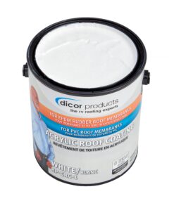 Dicor RP-CRC-1 EPDM Rubber Roof Acrylic Coating Part 2 - White, 1 Gallon 27 81nAht3I8sL