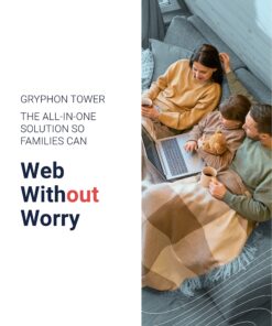Gryphon Tower Super-Fast Mesh WiFi Router – Advanced Firewall Security, Parental Controls, and Content Filters – Tri-Band 3 Gbps, 3000 sq. ft. Full Home Coverage per Mesh Router 1 Pack AC3000 25 81nAllShbCL
