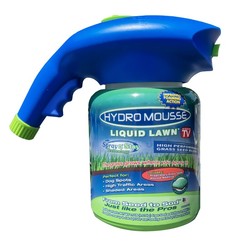 Hydro Mousse Liquid Lawn System - Grow Grass Where You Spray It - Made in USA High Performance Grass Blend