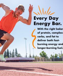 Bonk Breaker Real Food Energy Bar Gluten-Free, 8g Protein, Peanut Butter and Dark Chocolate Chip Flavor, 60g Bar (12 Pack) Peanut Butter Chocolate Chip 10 81nAvDUg pL