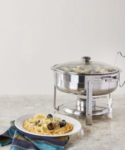 NUCU-Vollrath Home Food Chafer, 4-Quart, Polished Stainless Steel 24 81nBpI1lfkL