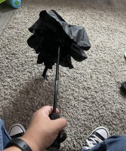 Repel Umbrella The Original Portable Travel Umbrella - Umbrellas for Rain Windproof, Strong Compact Umbrella for Wind and Rain, Perfect Car Umbrella, Golf Umbrella, Backpack, and On-the-Go 1-Black 51 81nCSkdz9AL