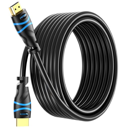 BlueRigger 4K HDMI Cable 35FT (4K 30Hz, HDR10, in-Wall CL3 Rated, High Speed, HDCP2.3, eARC) - Long HDMI Cable Compatible with Home Theatre, HDTV, Gaming Consoles, Streaming Devices 1