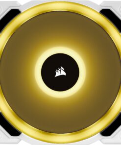 Corsair LL Series, LL120 RGB, 120mm RGB LED Fan, Triple Pack with Lighting Node PRO- White, Lighting Node PRO Included, LL120 RGB White,CO-9050092-WW Triple Pack w/ Lighting Node PRO 50 81nDc1Xg6nL