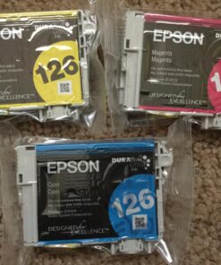 EPSON 126 DURABrite Ultra Ink Color Combo Pack For WF-3520, WF-3530, WF-3540, WF-520, WF-545, WF-630, WF-633, WF-635, WF-645, WF-7010, WF-7510, WF-7520, WF-840, WF-845 and other select models Multi-Pack 13 81nEMJNWL6L